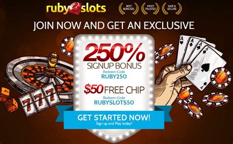 ruby slots deposit bonus codes